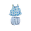 Miniature : Ensemble robe bloomer bleu DPAM 3 mois