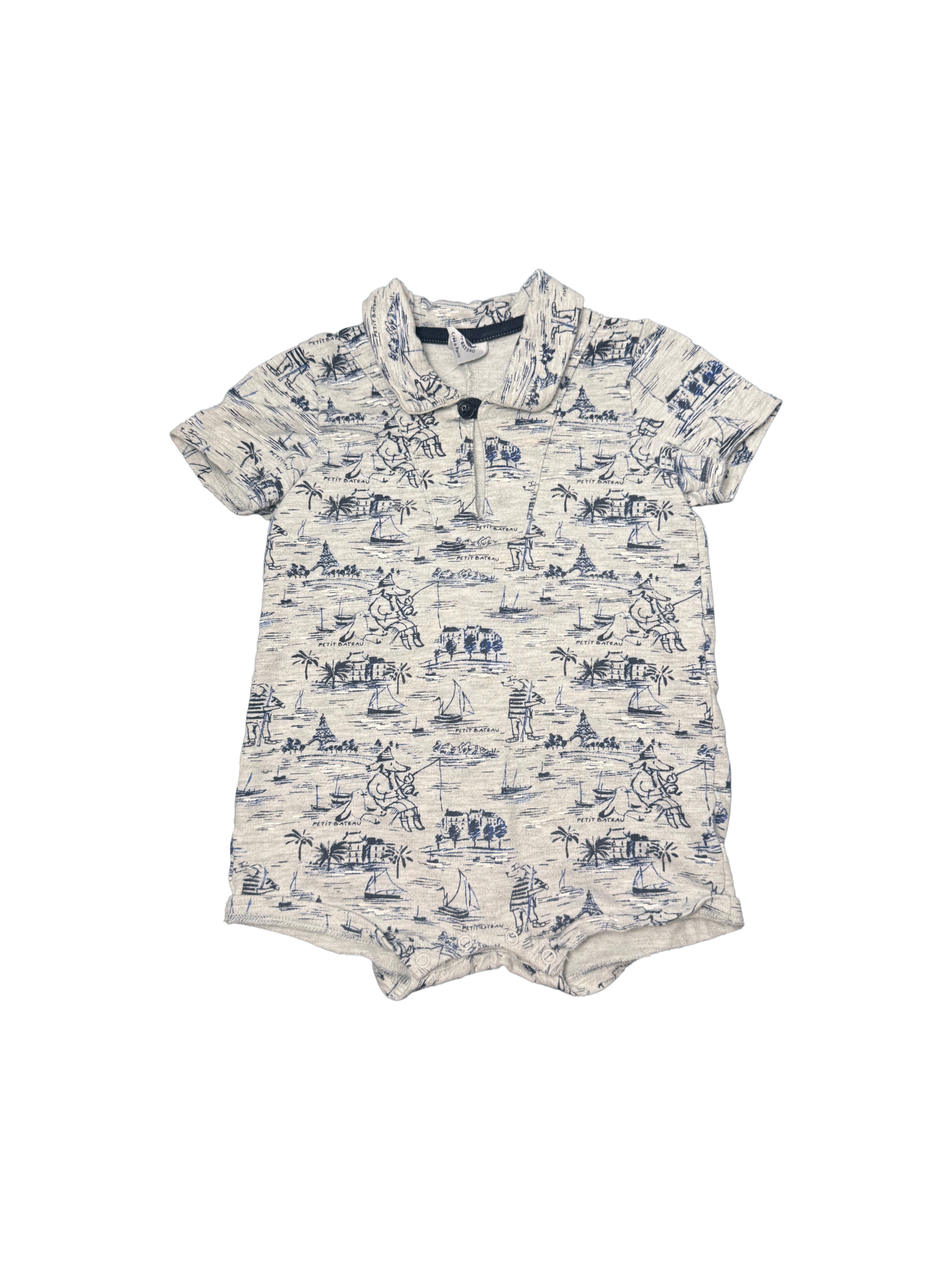 Barboteuse polo Petit Bateau 6 mois