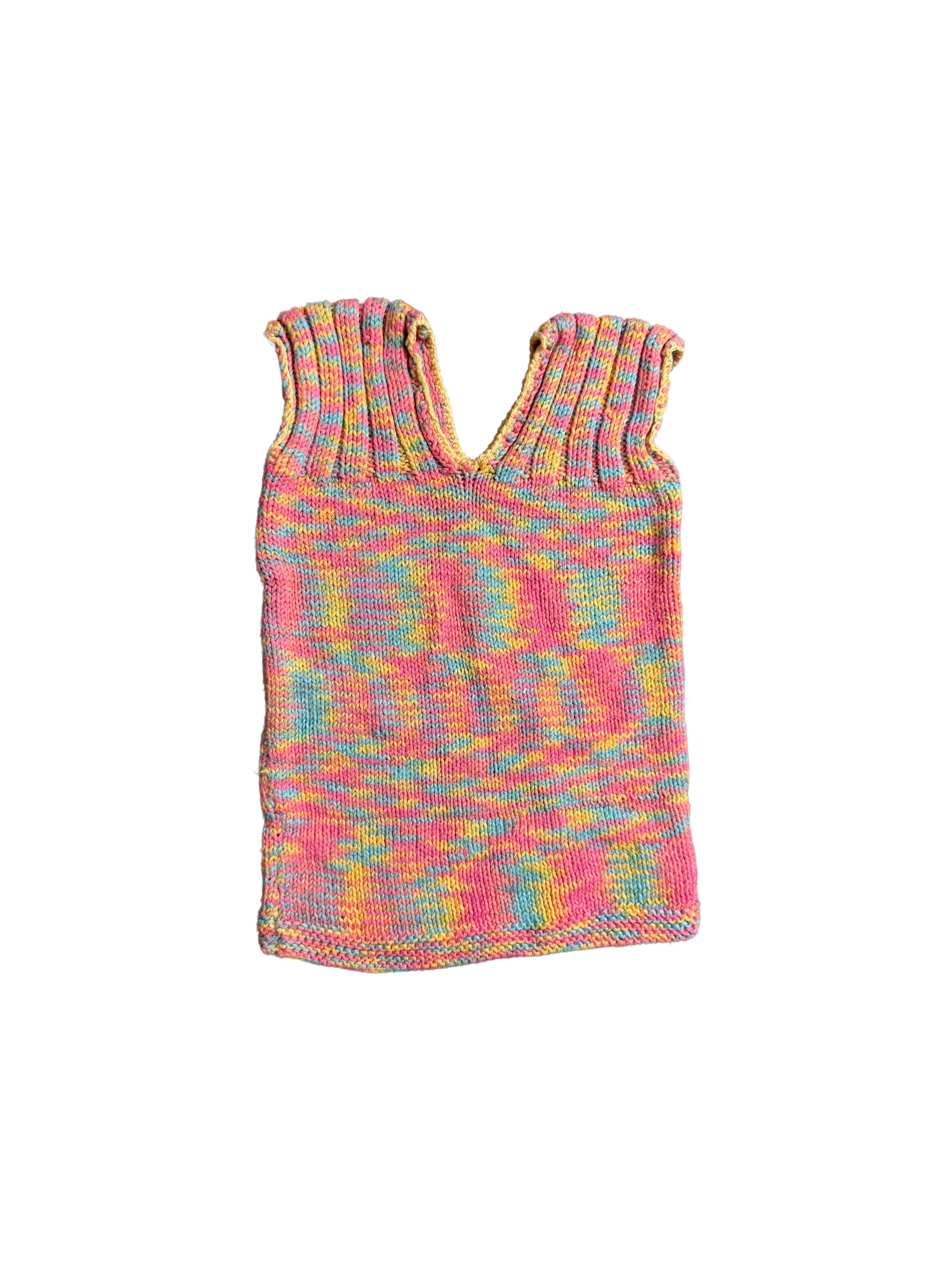 Débardeur tricoté main 12 mois