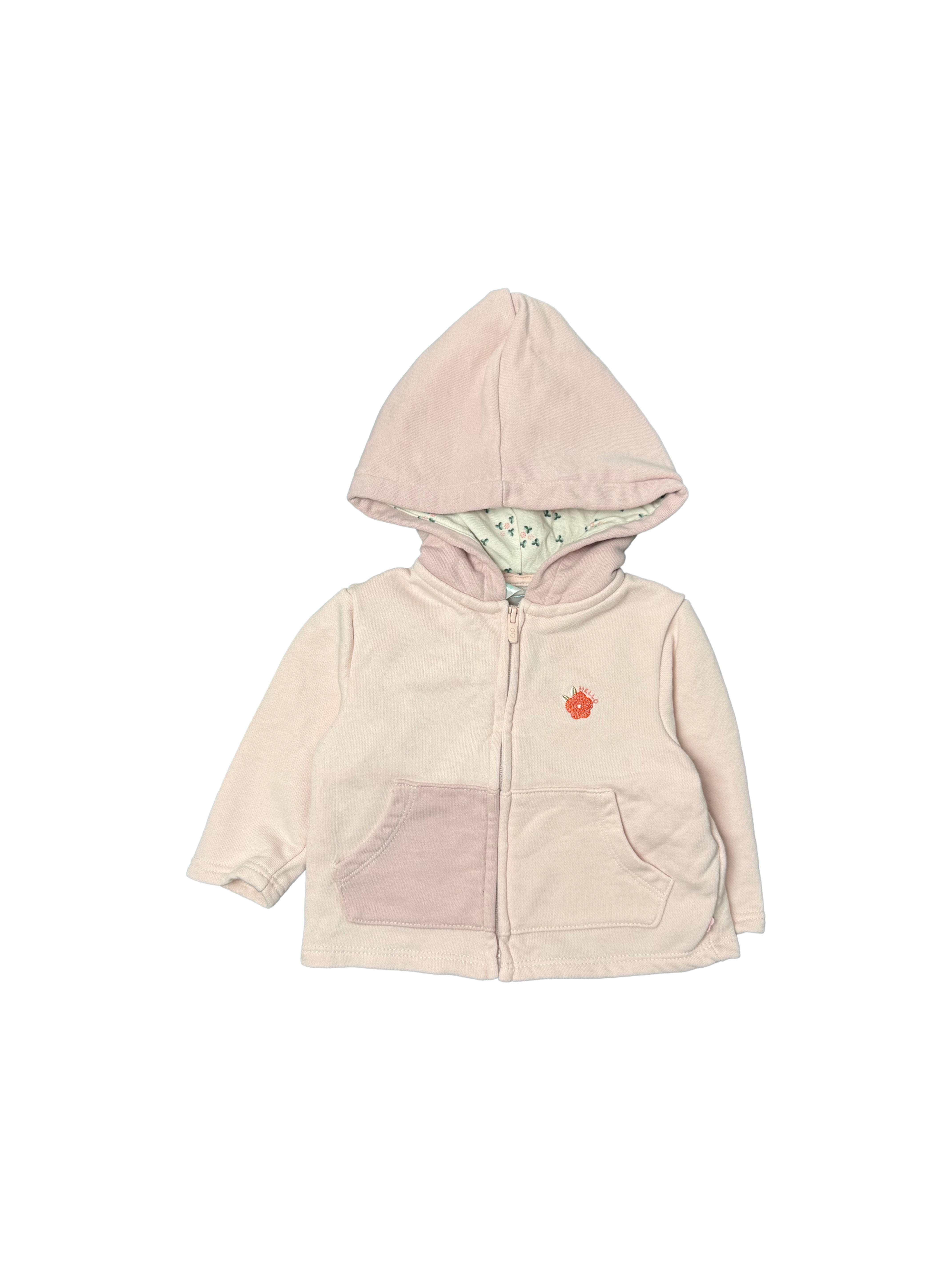Gilet zip à capuche Obaibi 6 mois