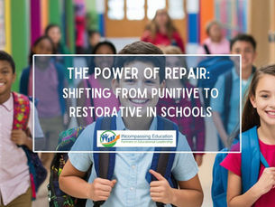 Students walk in a hallway at school filled with colorful lockers