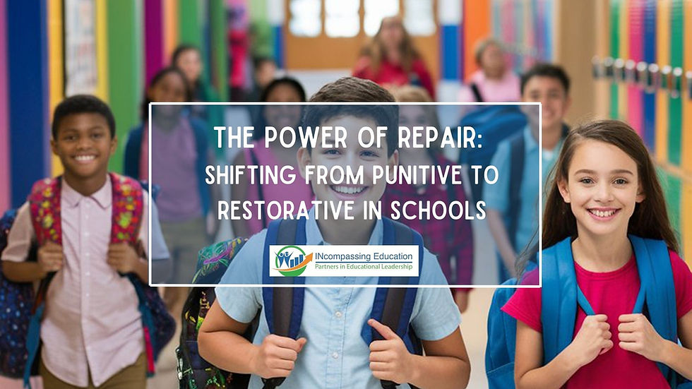 Students walk in a hallway at school filled with colorful lockers