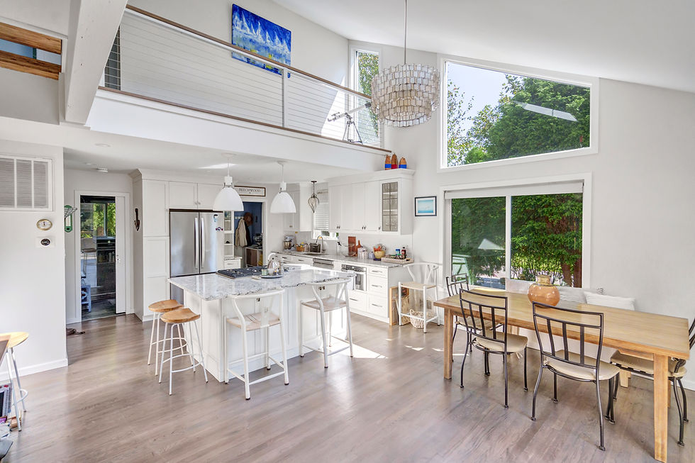 Dining area and interior deck