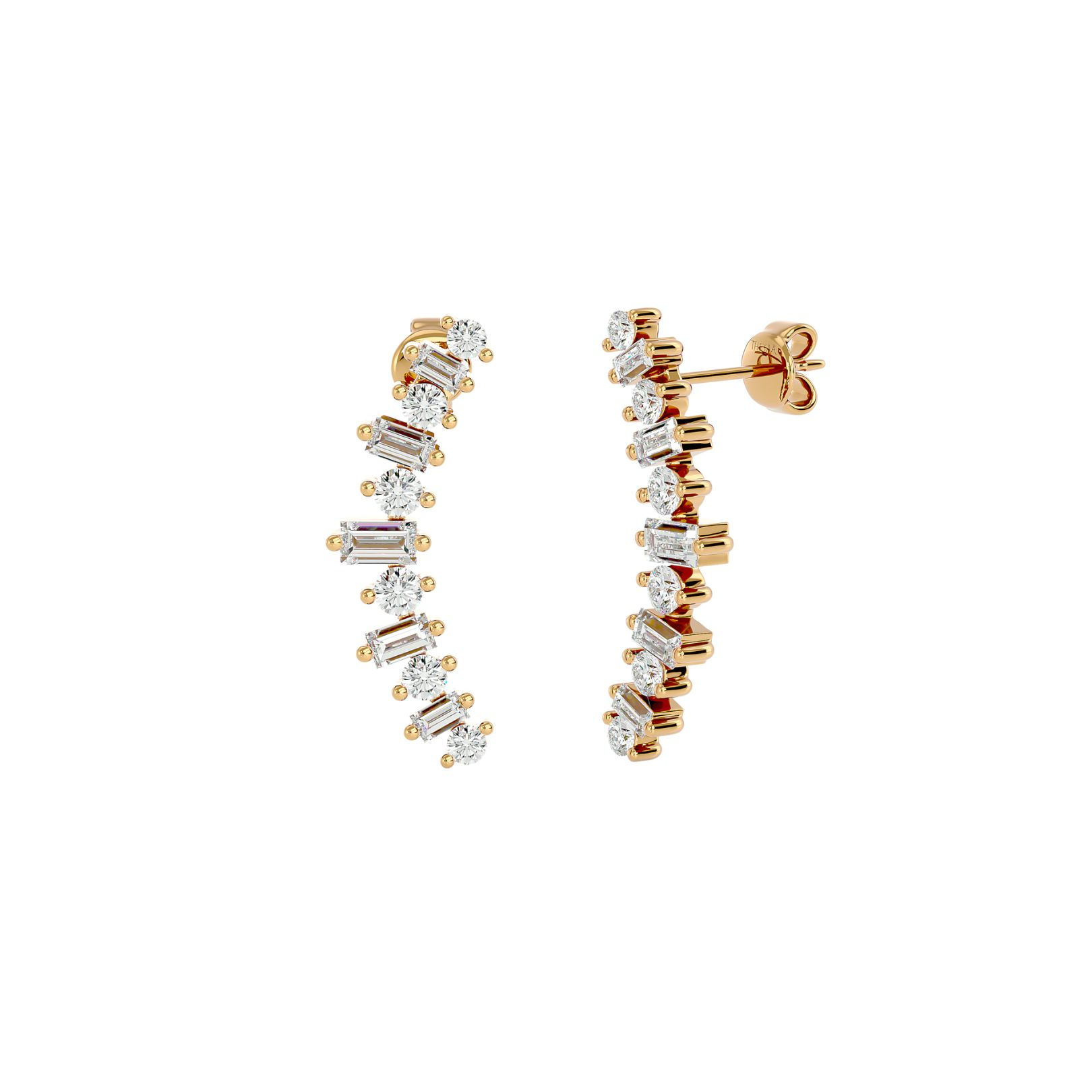 Arc Diamond Earrings