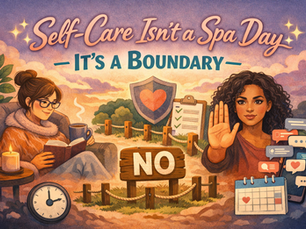 ✨Self-Care Isn’t a Spa Day — It’s a Boundary✨