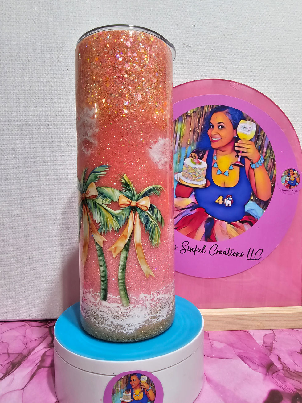 Thumbnail: Beach Sunset - 20 oz Epoxy Tumbler