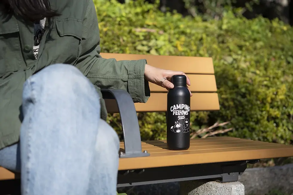 縮圖：【HOWDY JOHNNY特別版】日本RIVERS 不鏽鋼保溫瓶 VACUUM FLASK Stem STD BW 500ml