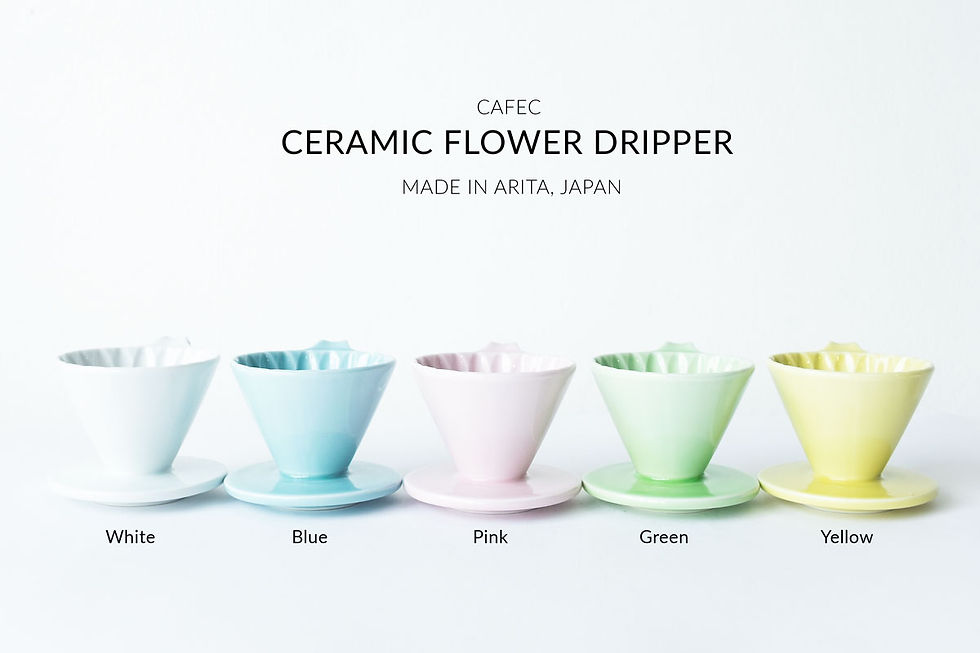 縮圖：【日本製】三洋CAFEC Flower Dripper 有田燒花瓣濾杯