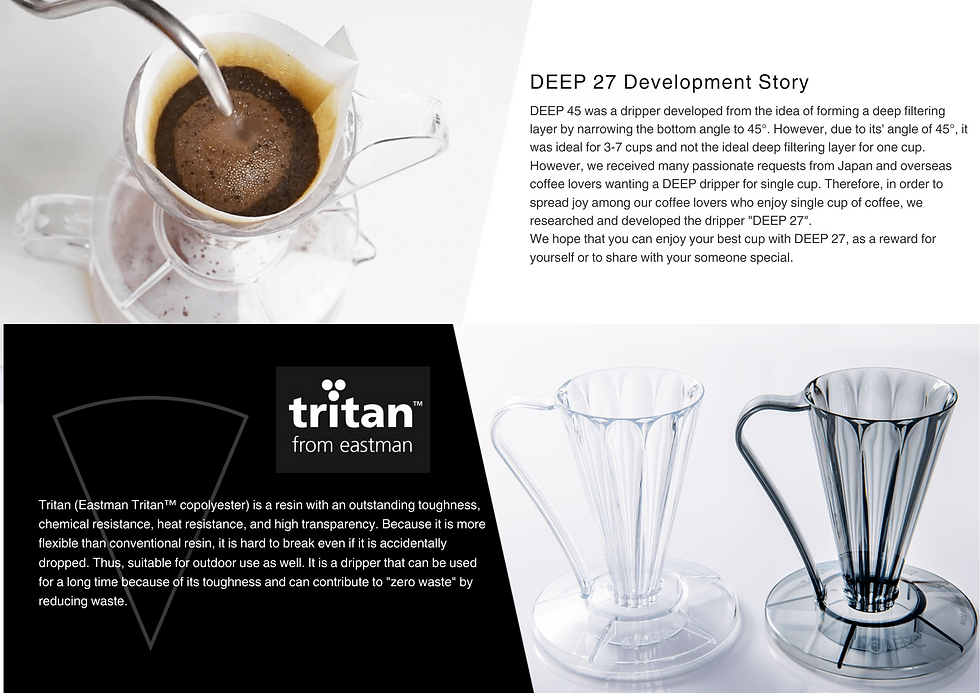 縮圖：日本三洋CAFEC DEEP 27 花瓣濾杯