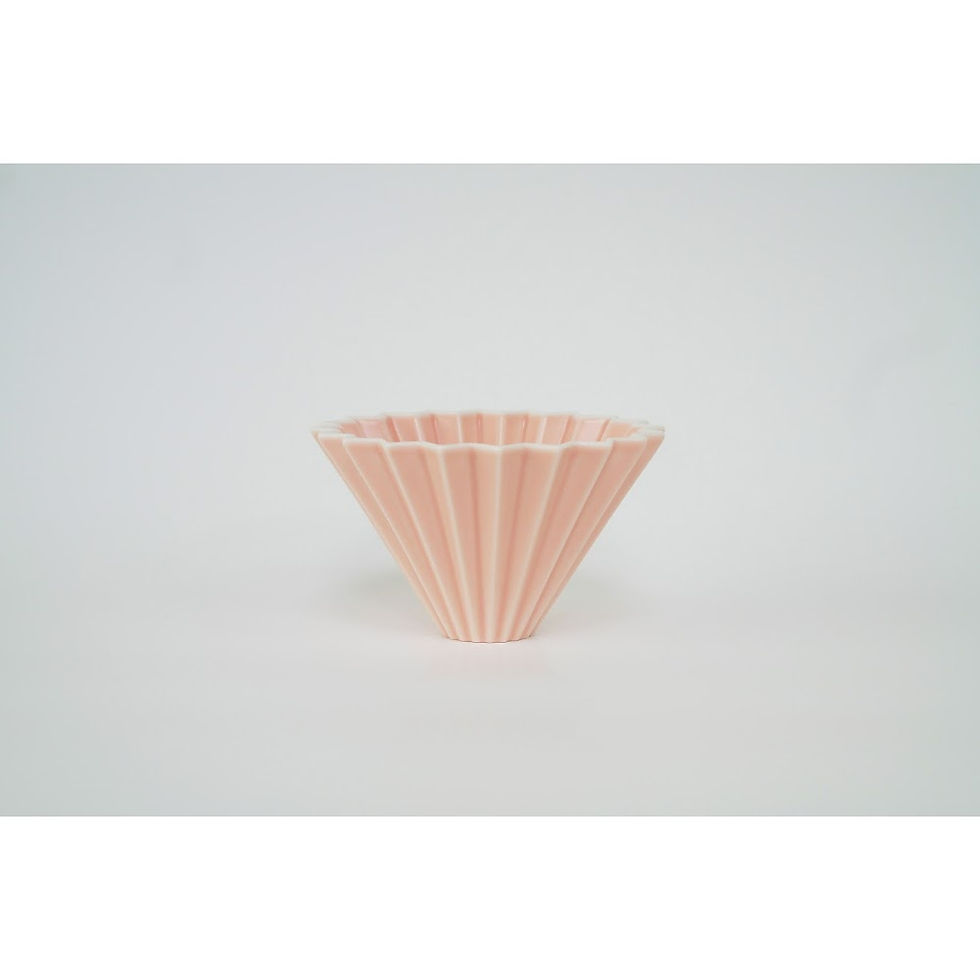 縮圖：【日本製】Origami 啞光粉色摺紙咖啡陶瓷濾杯S號