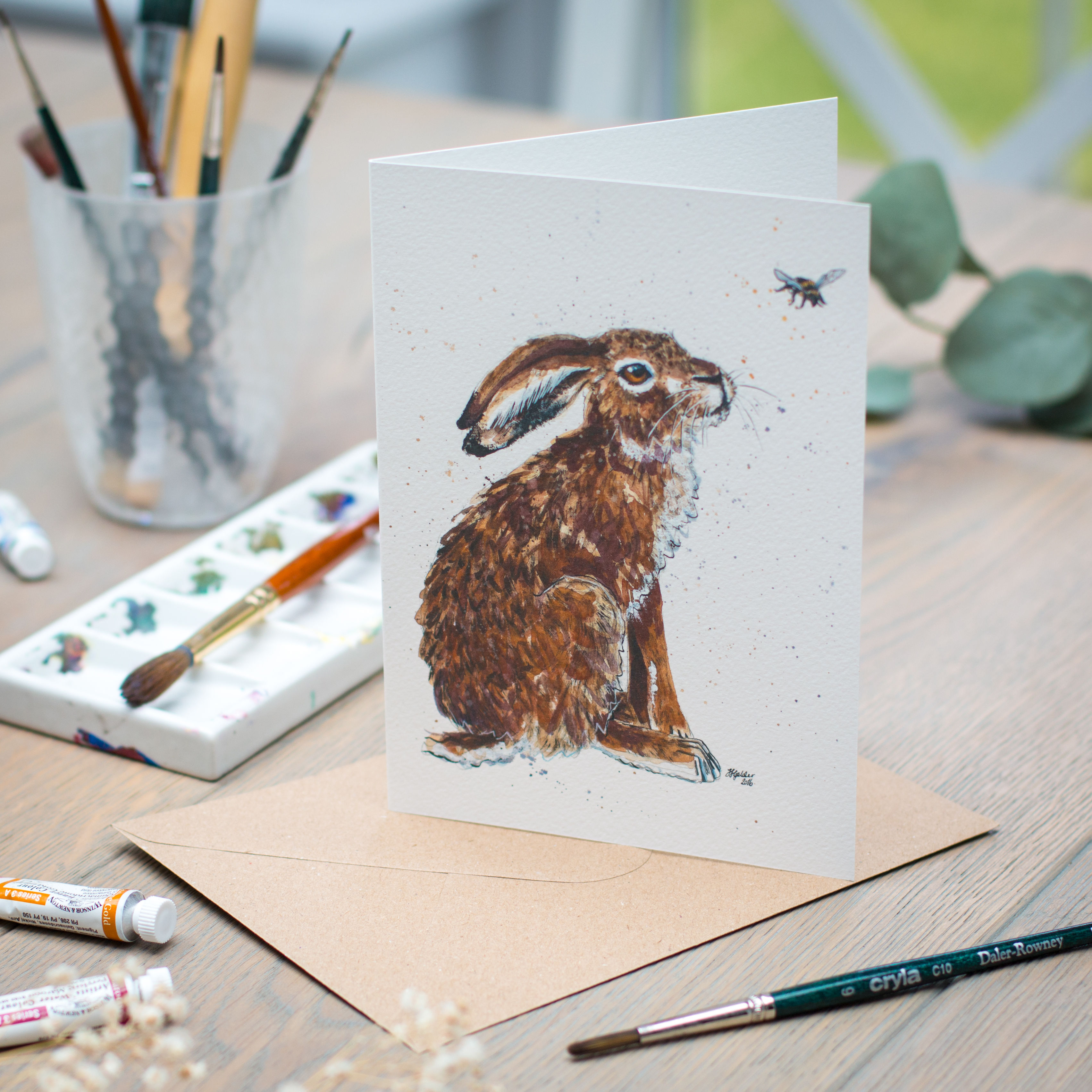 'Hilary' Hare Card