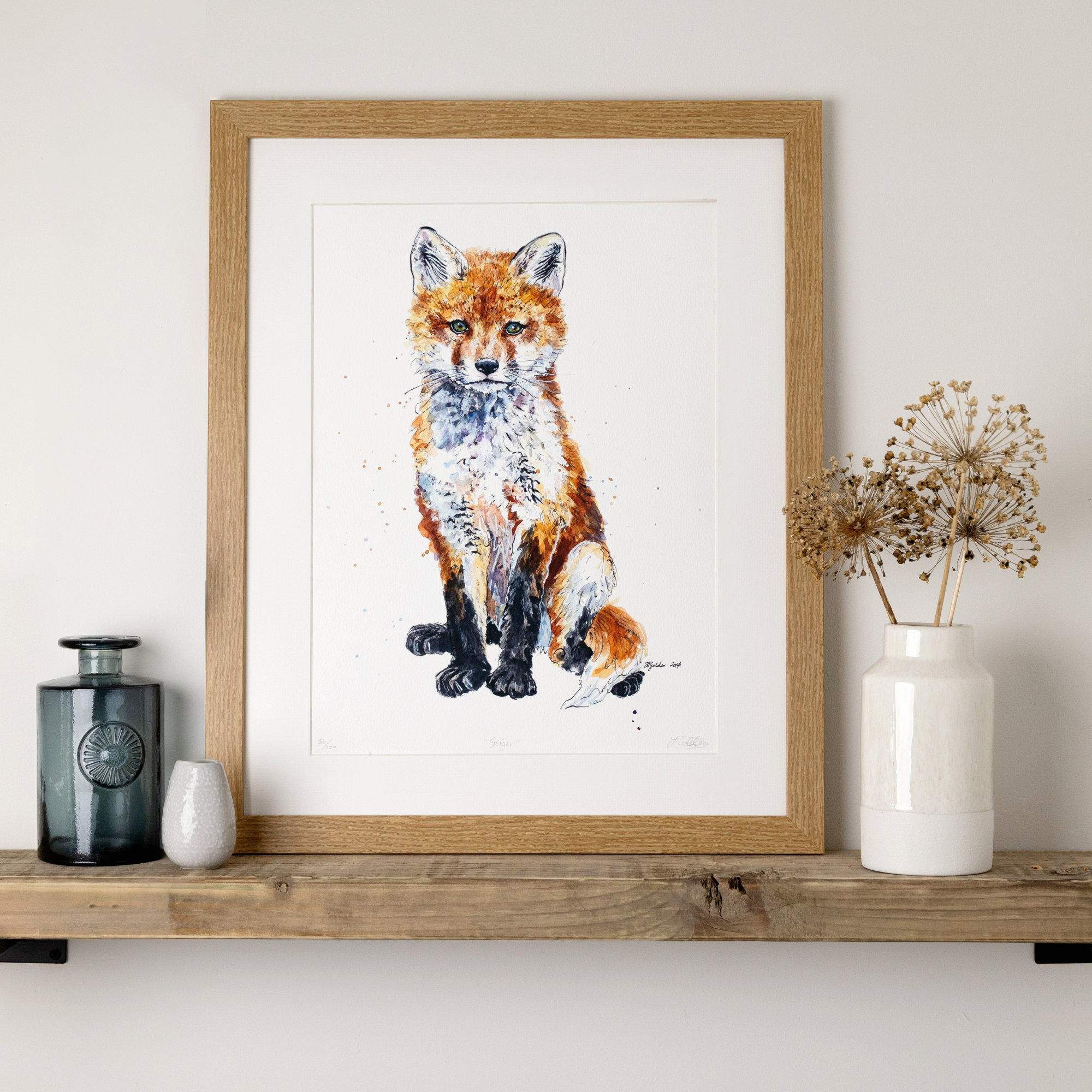 'Ginger' Limited Edition Fox Print