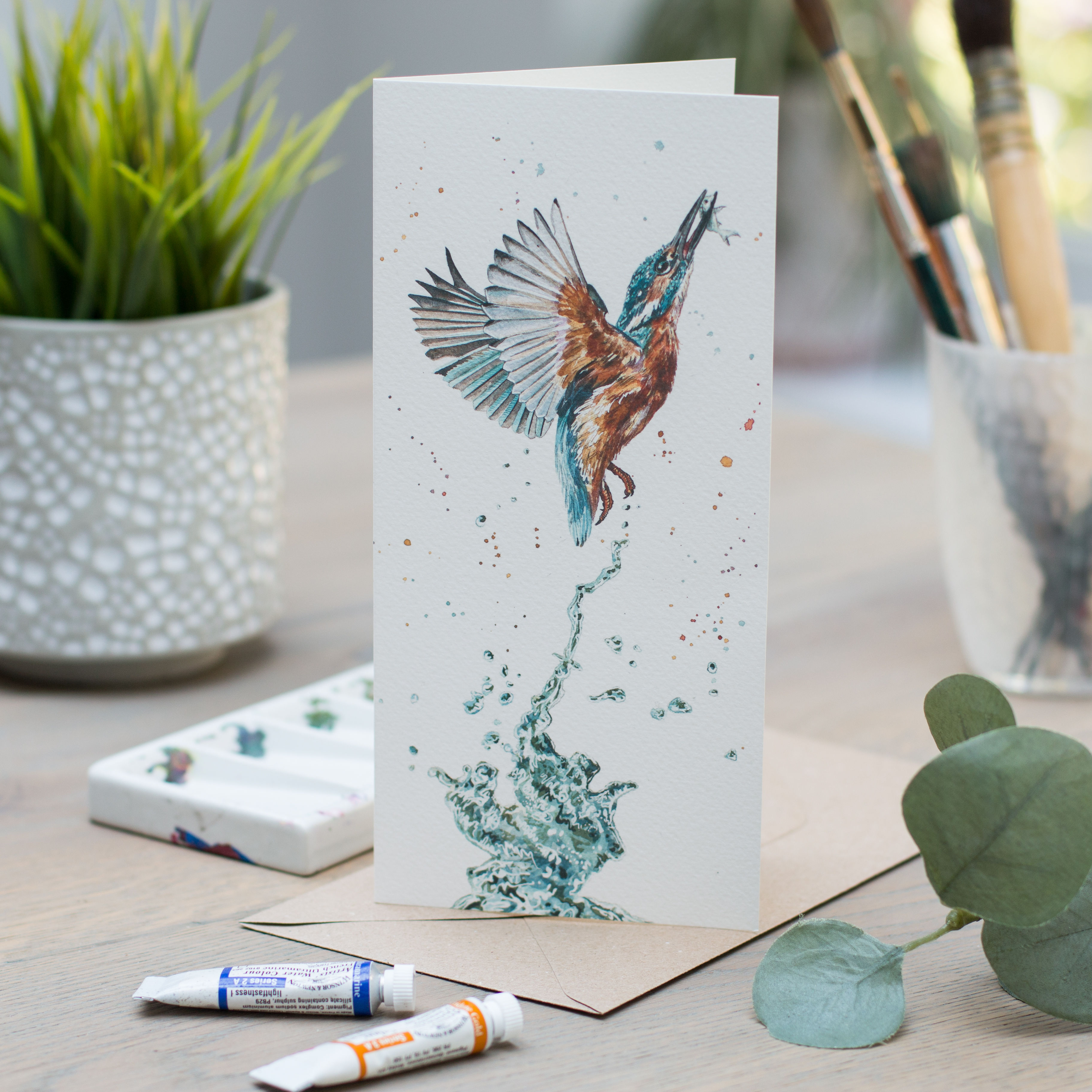 'Gotcha' Kingfisher Card