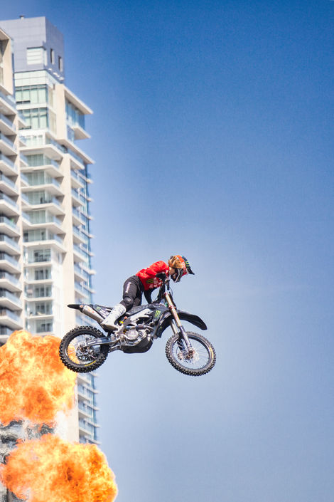 Fired Motorbike