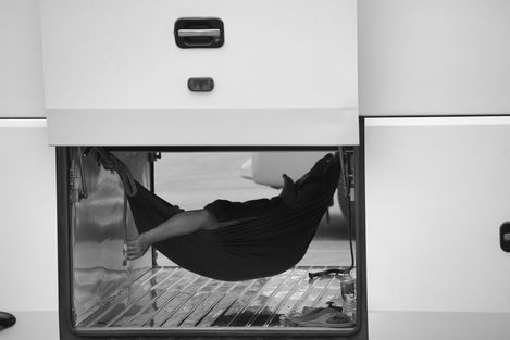 Asleep hammock Vietnam March 2023