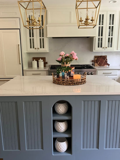 Farmhouse Kitchen Island Renovation Werner General Contracting Lake Forest IL