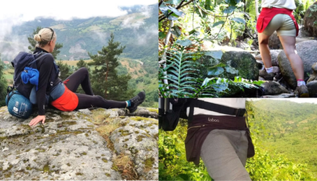 personnes portant une ceinture avec poches dans la nature