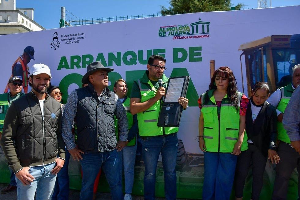 Inicia rehabilitación del alumbrado público; instalará Almoloya de Juárez luminarias solares