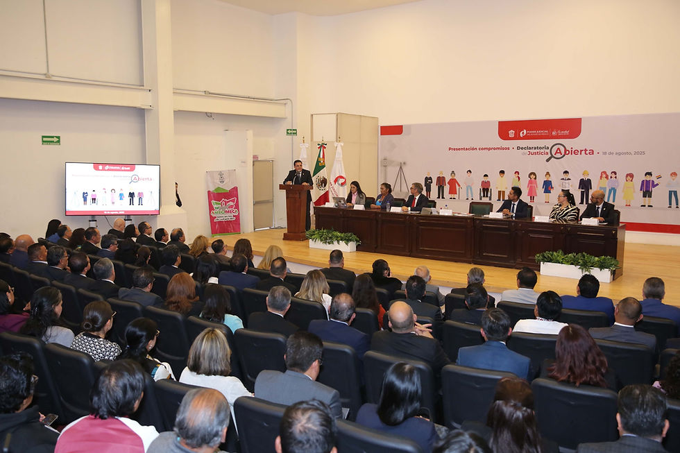 PJEdomex cumple compromisos de Justicia Abierta