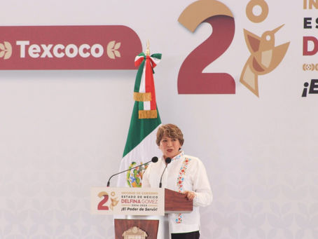 SMSEM presente en los informes regionales de la Gobernadora Delfina Gómez