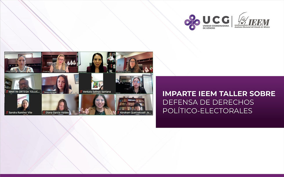 Imparte IEEM taller sobre defensa de derechos político-electorales