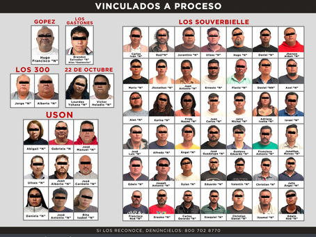 Operación "Restitución" procesa 73 implicados en delitos de despojo, secuestro y extorsión