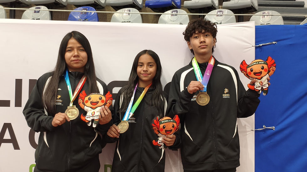 Deportistas del EdoMéx suman tres preseas doradas en la Olimpiada Nacional CONADE 2026