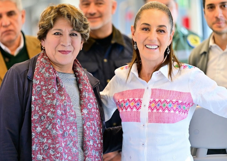 Presidenta Claudia Sheinbaum y Gobernadora Delfina Gómez recorren por primera vez el Tren Suburbano