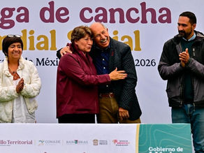 Continúa entrega de canchas de fútbol del Mundial Social 2026 en EdoMéx
