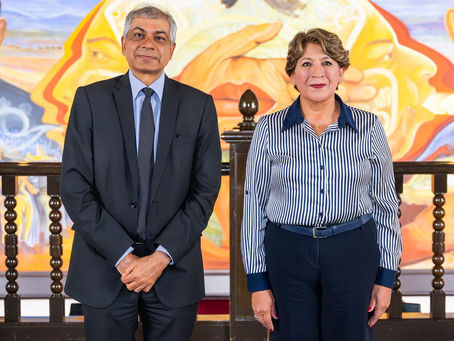 Recibe Gobernadora Delfina Gómez a delegación empresarial de la India