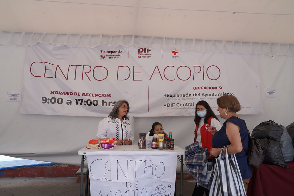 Instala Tlalnepantla centros de acopio para apoyar a damnificados de Veracruz