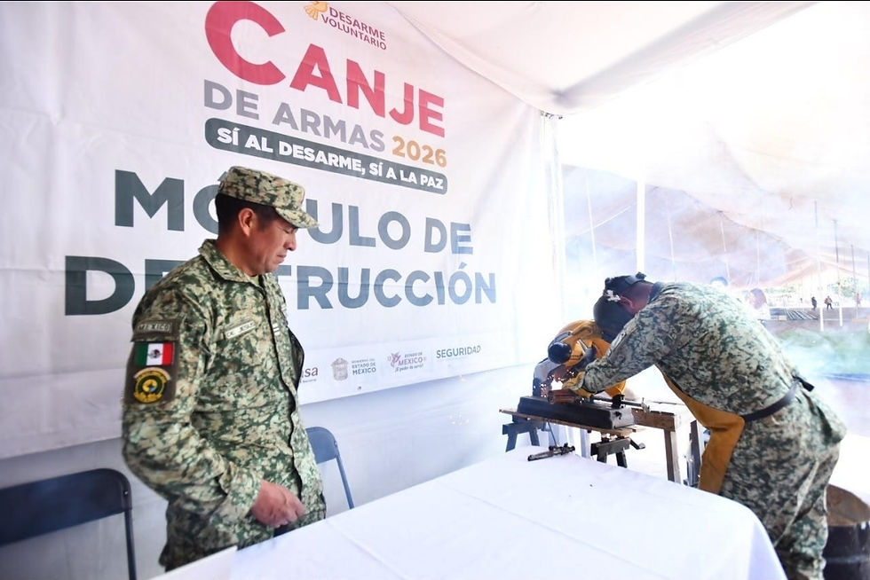 SSEM refuerza estrategia "SÍ al desarme, sí a la paz"