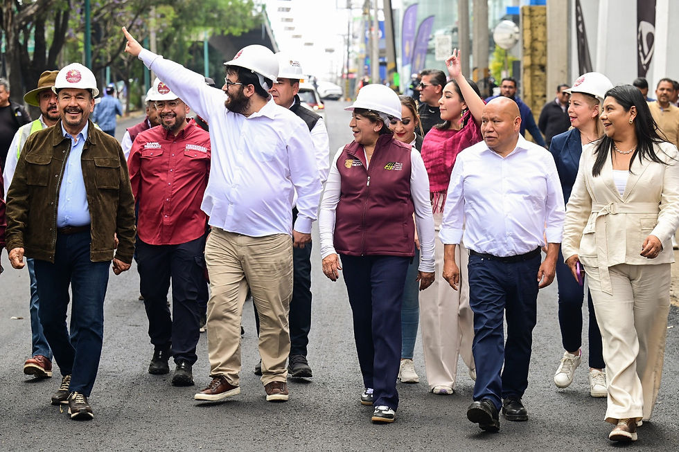 Reconstruccion de Periférico Norte se encuentra en etapa final; Delfina Gómez constata avance del 97%