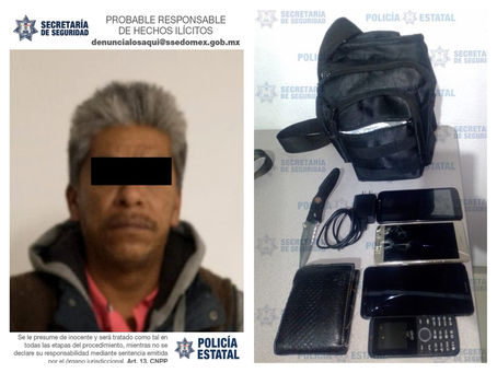 Sujetos asaltaron autobús de pasajeros sobre Tollocan, dos fueron detenidos y uno escapó