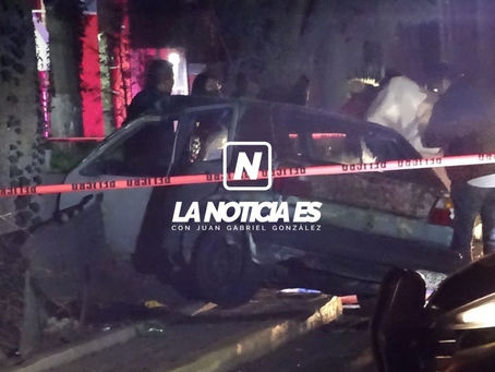 Mortal accidente en Paseo Colón, Toluca