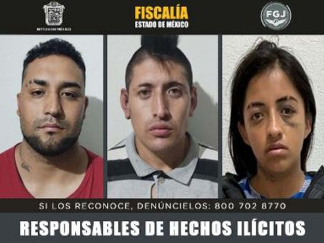 Sentencian a 65 años de prisión a tres personas por secuestro