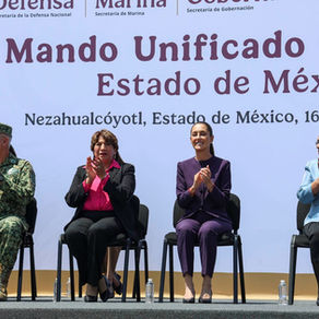 Presidenta Claudia Sheinbaum y Gobernadora Delfina Gómez activan Mando Único de Seguridad