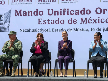 Presidenta Claudia Sheinbaum y Gobernadora Delfina Gómez activan Mando Único de Seguridad