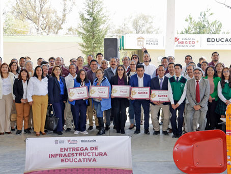 Entrega GEM más de 40.9 mdp en obras y equipamiento escolar