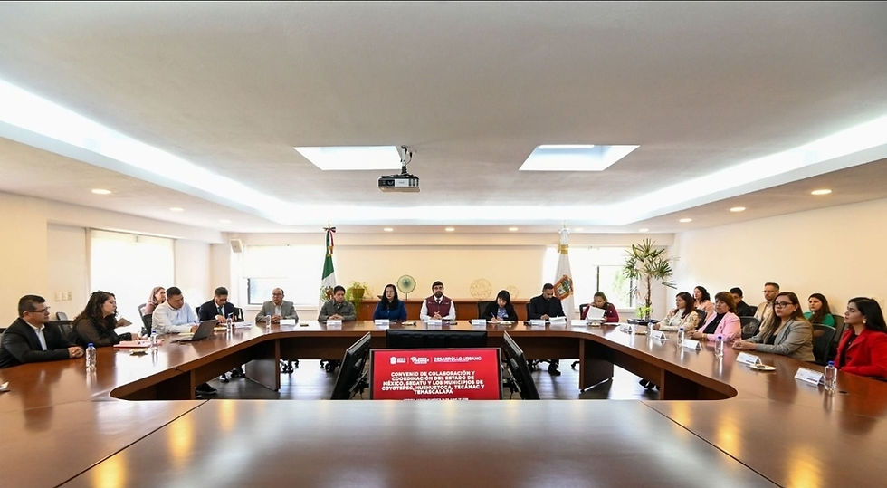 Firman convenio Gobiernos para mejorar entorno urbano de infraestructura AIFA-Pachuca y CDMX-Querétaro