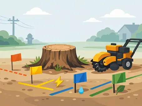 Utility Marking Requirements Before Stump Grinding