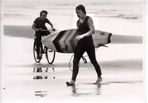 P Jones walking out from the surf at Lahinch beach in  1978.jpeg