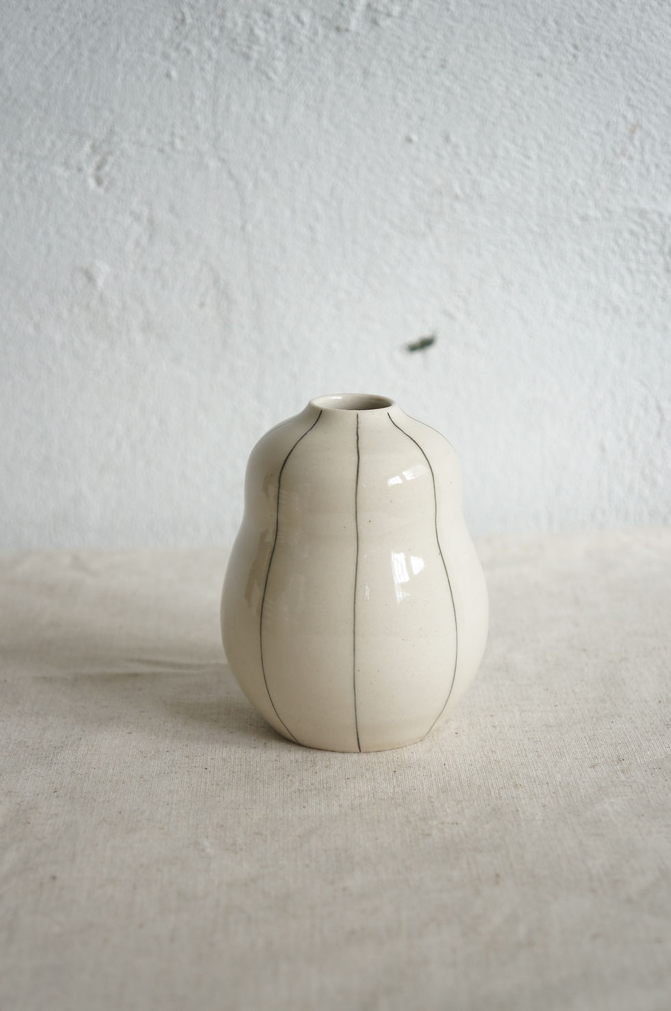 Thumbnail: Porcelain Stripe Bud Vase