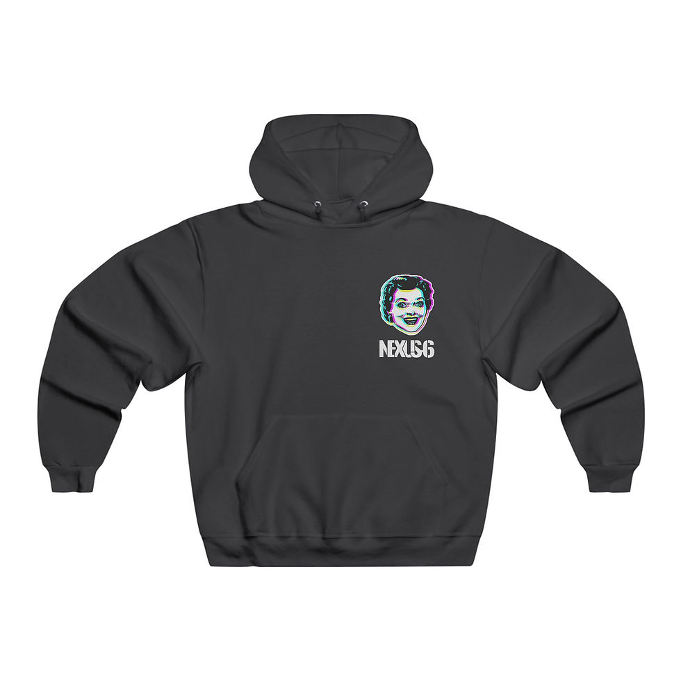 Thumbnail: Psychedelic Face Graphic Hoodie (Black)