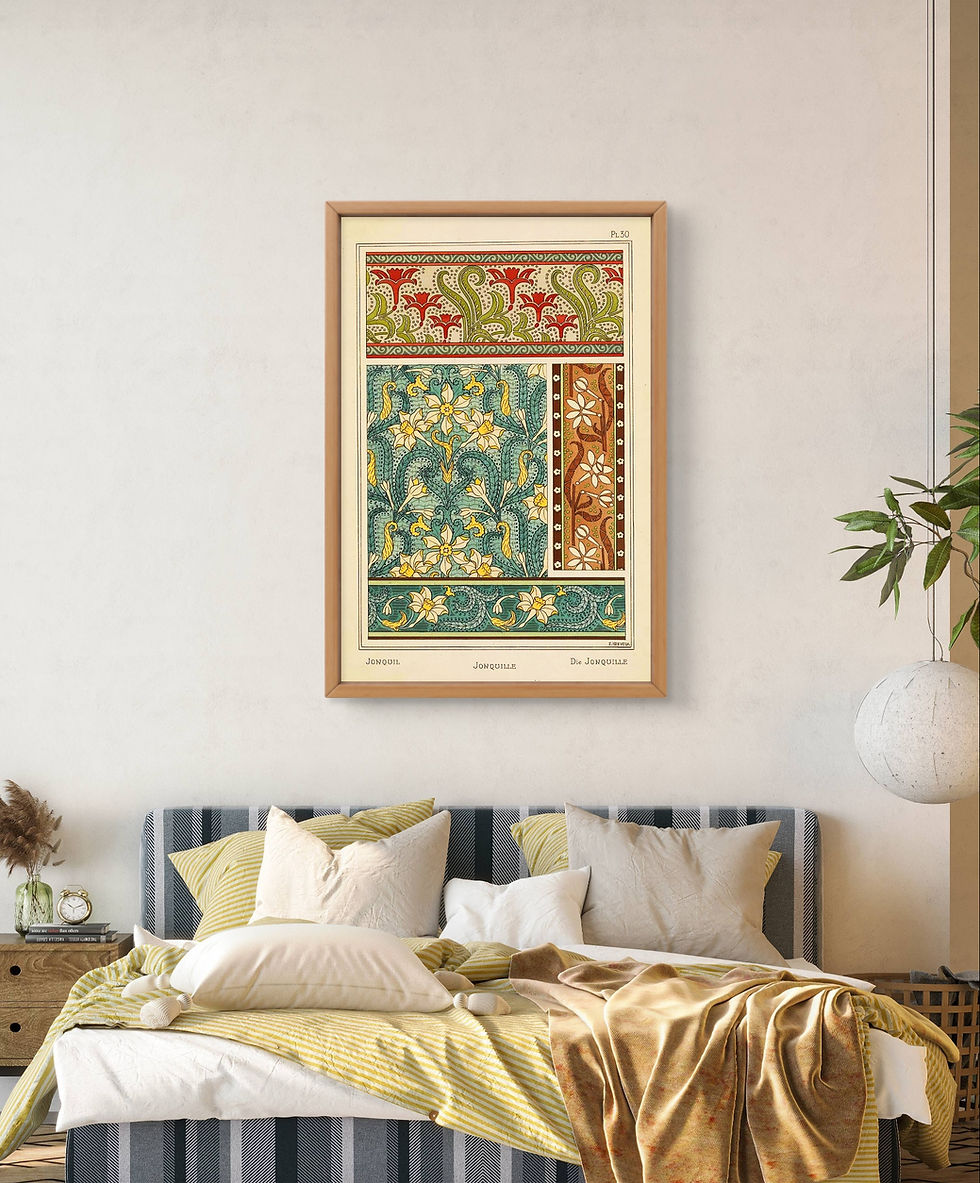 Thumbnail: Daffodil (Jonquil) by E. Hervegh - Art Nouveau Botanical Floral Illustration