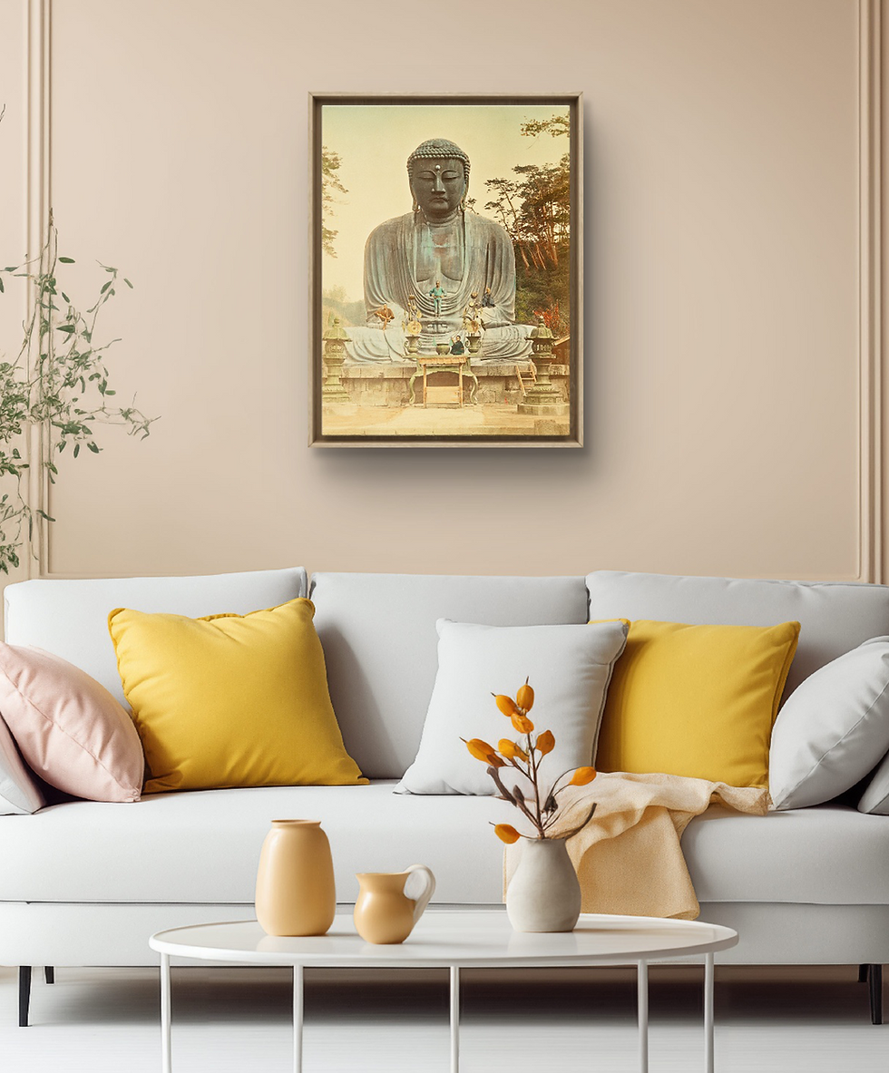 Thumbnail: The Great Buddha of Kamakura by Ogawa Kazumasa - Vintage Japanese Photography