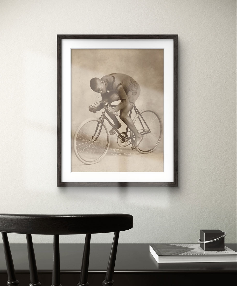 Thumbnail: Marshall "Major" Taylor - Vintage Cycling Photograph - African American History
