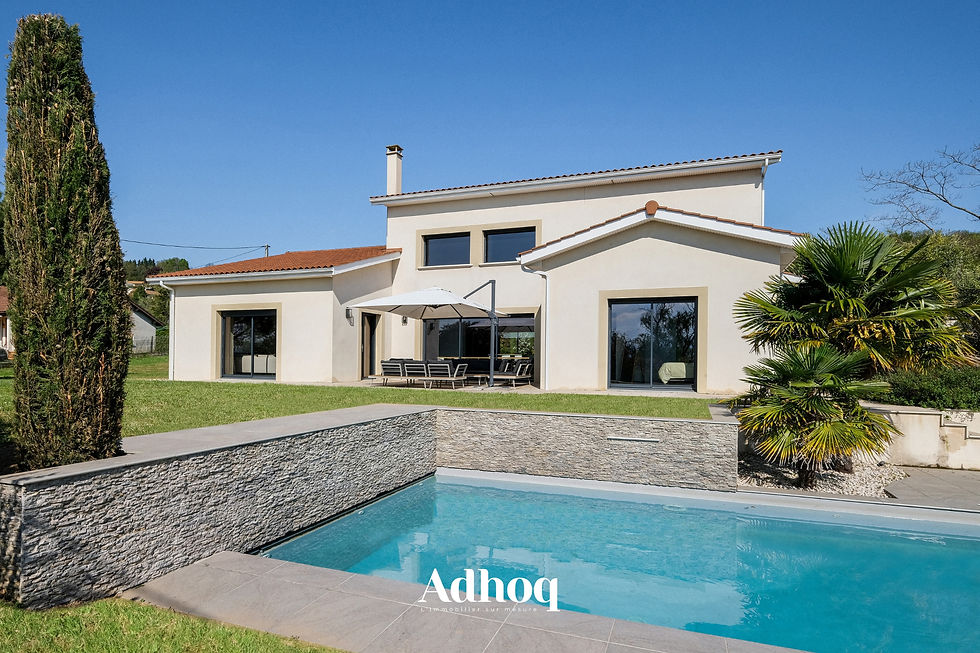 façade coté piscine