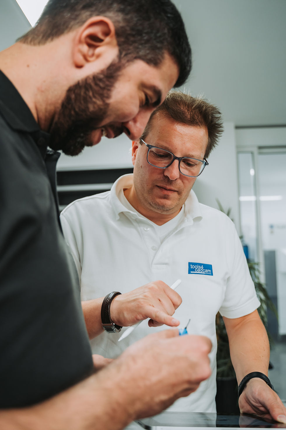 Hier stabd ein Business Shooting für eine Dentallabor an