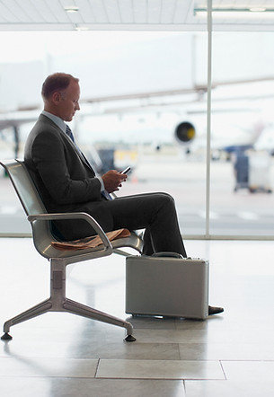sitting in airport